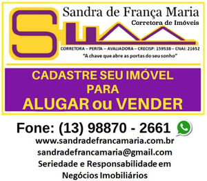 Sandra de França Maria - Corretora de Imóveis
Clique na Foto Para Saber Mais