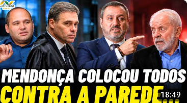 AuriVerde Brasil - 
André Mendonça encurrala a PF e provoca reação imediata do governo Lula.
Clique na Foto Para ir ao Video