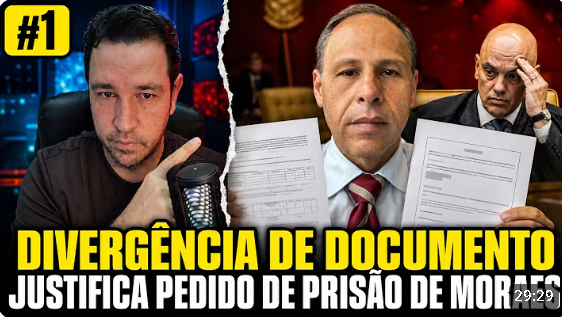 Dr. Sandro Gonçalves -  DIVERGÊNCIA DE DOCUMENTO JUSTIFICA PEDIDO DE PRISÃO DE MORAES.
Clique na Foto Para ir ao Video
