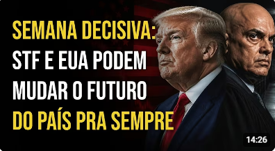 Bruno Musa - SEMANA DECISIVA: STF E EUA PODEM MUDAR O FUTURO DO PAÍS PRA SEMPRE - Clique na FOTO Para ir ao Video