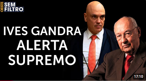 Revista Oeste - EXCLUSIVO: 'STF enterrou possibilidade de recuperar sua imagem', avalia Ives Gandra Martins - Clique na FOTO Para ir ao Video