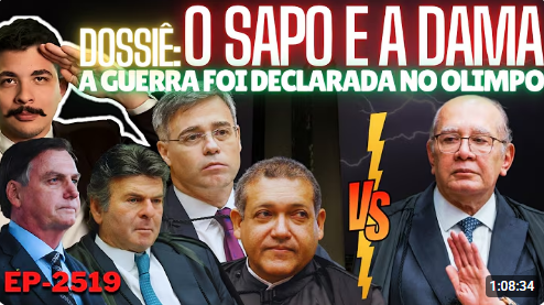 KiM PAiM - Dossiê: O SAPO E A DAMA - Gilmar Declara GUERRA Contra Kassio, Fux e Mendonça. A CRISE Não Tem FIM. - Clique na FOTO Para ir ao Video