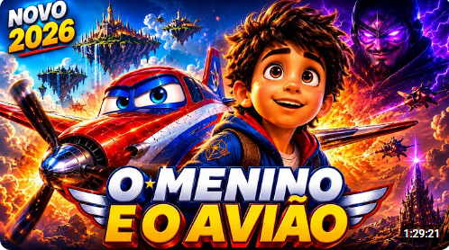 O Menino e o Avião - Filme de Desenho Animado - Clique na FOTO Para ir ao Video