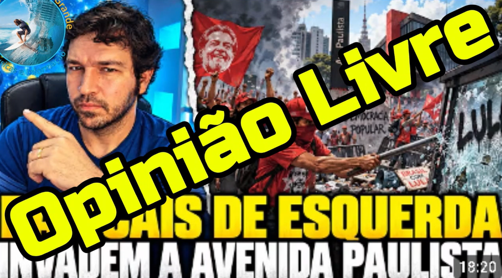 Radicais de Esquerda Invadem e Destroem a Av. Paulista!
Opinião Livre Com Dr. Sandro Gonçalves - Clique na FOTO Para ir ao Video